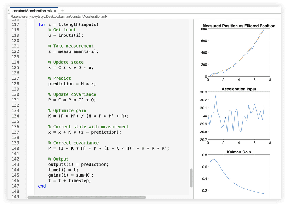 constant acceleration notebook