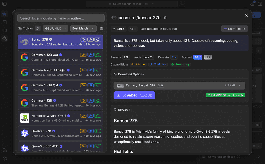LM Studio Model Browser